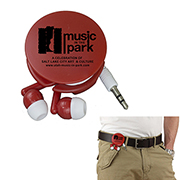 “Wrap and Run” Earbud Headphone Travel Set